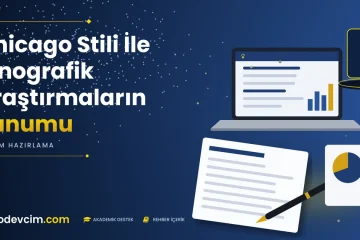 Chicago Stili İle Etnografik Araştırmaların Sunumu  Ödevcim kapak görseli ampul simgeli akademik belge illüstrasyonu