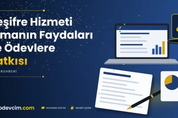 Deşifre Hizmeti Almanın Faydaları ve Ödevlere Katkısı  Ödevcim kapak görseli kalem simgeli akademik belge illüstrasyonu