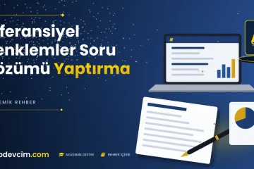 Diferansiyel Denklemler Soru Çözümü Yaptırma 8  Ödevcim kapak görseli kitap simgeli akademik belge illüstrasyonu