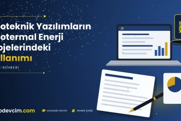 Geoteknik Yazılımların Geotermal Enerji Projelerindeki Kullanımı  Ödevcim kapak görseli liste simgeli akademik belge illüstrasyonu