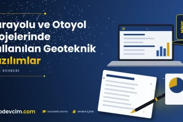 Karayolu ve Otoyol Projelerinde Kullanılan Geoteknik Yazılımlar  Ödevcim kapak görseli liste simgeli akademik belge illüstrasyonu