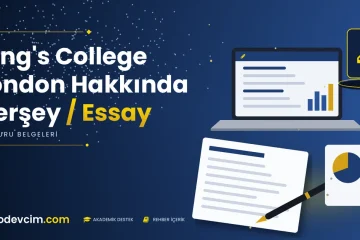 Kings College London Hakkında Herşey  Essay  Ödevcim kapak görseli kalem simgeli akademik belge illüstrasyonu
