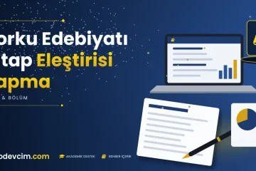 Korku Edebiyatı Kitap Eleştirisi Yapma  Ödevcim kapak görseli kitap simgeli akademik belge illüstrasyonu