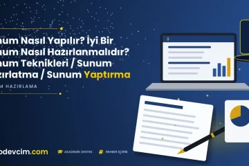 Sunum Nasıl Yapılır İyi Bir Sunum Nasıl Hazırlanmalıdır Sunum Teknikleri  Sunum Hazırlatma  Sunum Yaptırma  Ödevcim kapak görseli ampul simgeli akademik belge illüstrasyonu