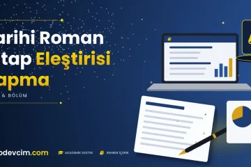 Tarihi Roman Kitap Eleştirisi Yapma  Ödevcim kapak görseli kitap simgeli akademik belge illüstrasyonu