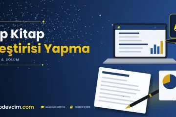 Tıp Kitap Eleştirisi Yapma  Ödevcim kapak görseli kitap simgeli akademik belge illüstrasyonu