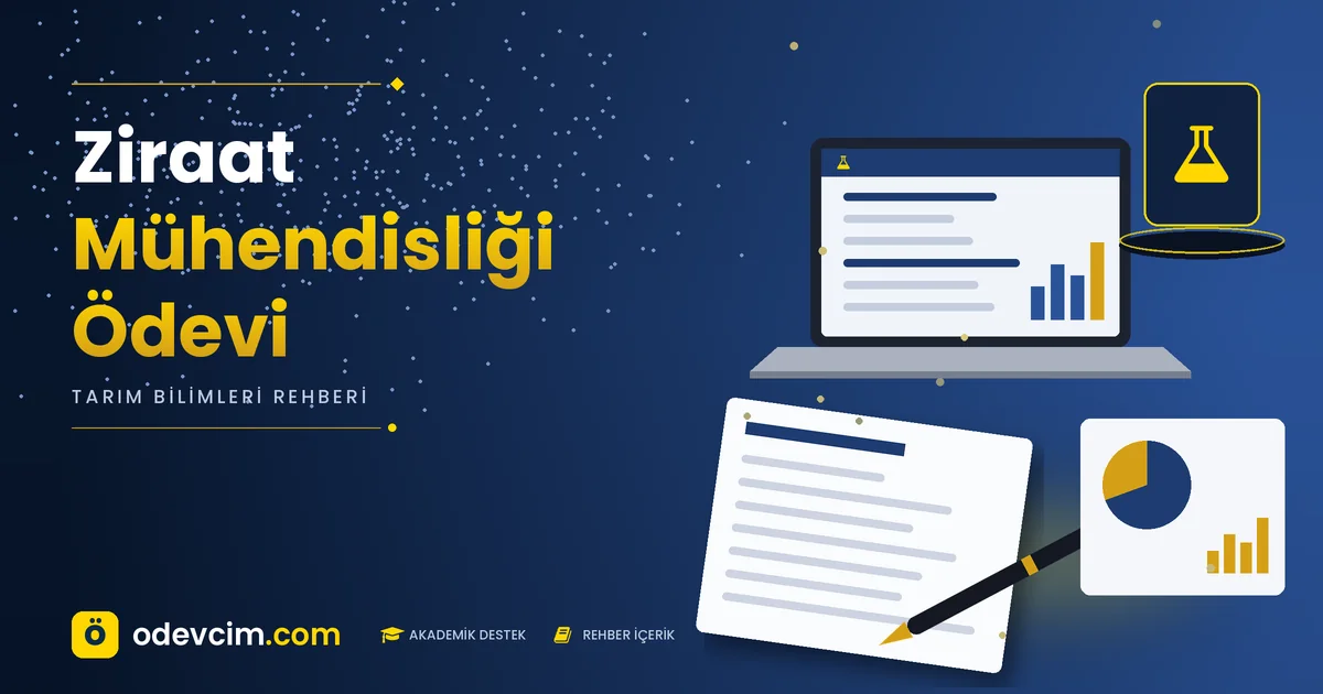 Ziraat mühendisliği ödevi – Ödevcim kapak görseli, tarım bilimleri ödev ve rapor rehberi illüstrasyonu